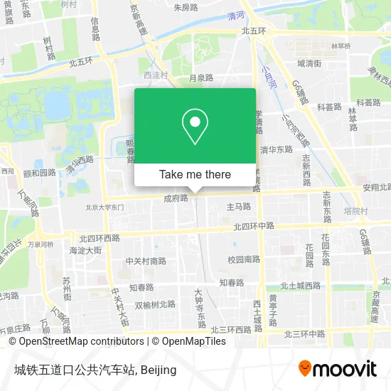 城铁五道口公共汽车站 map