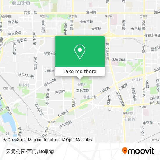 天元公园-西门 map