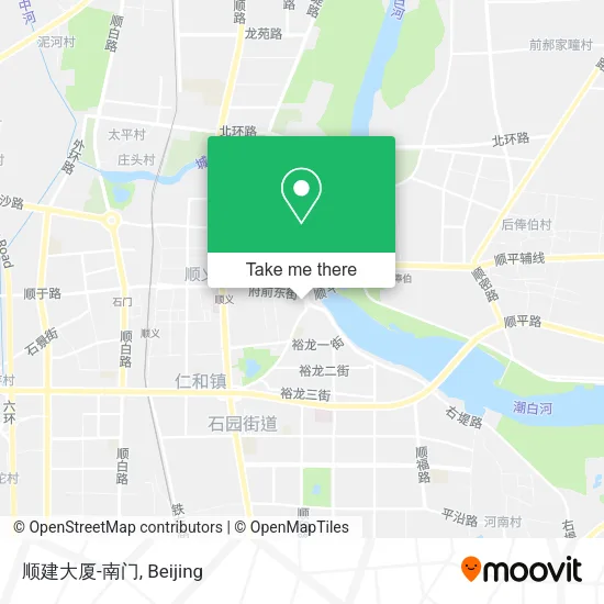 顺建大厦-南门 map