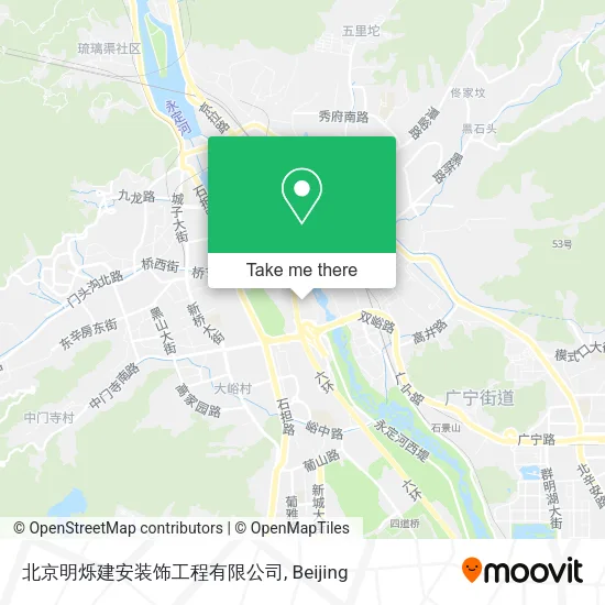 北京明烁建安装饰工程有限公司 map