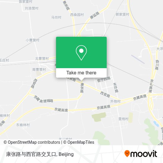 康张路与西官路交叉口 map
