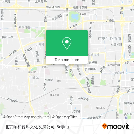 北京顺和智库文化发展公司 map