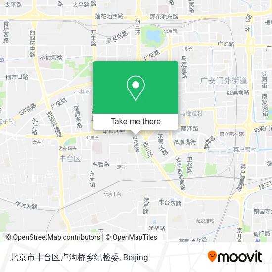 北京市丰台区卢沟桥乡纪检委 map
