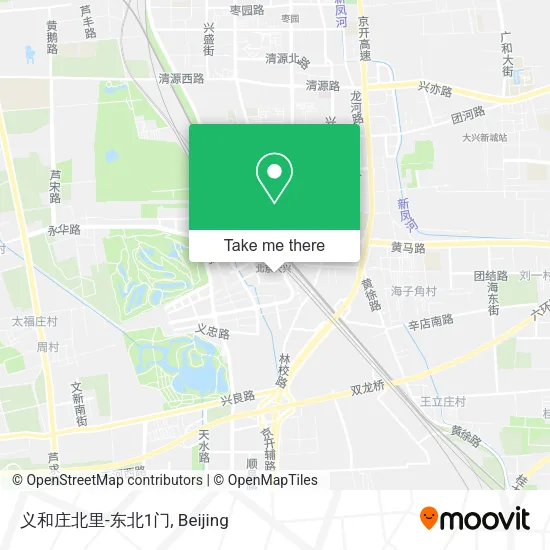义和庄北里-东北1门 map
