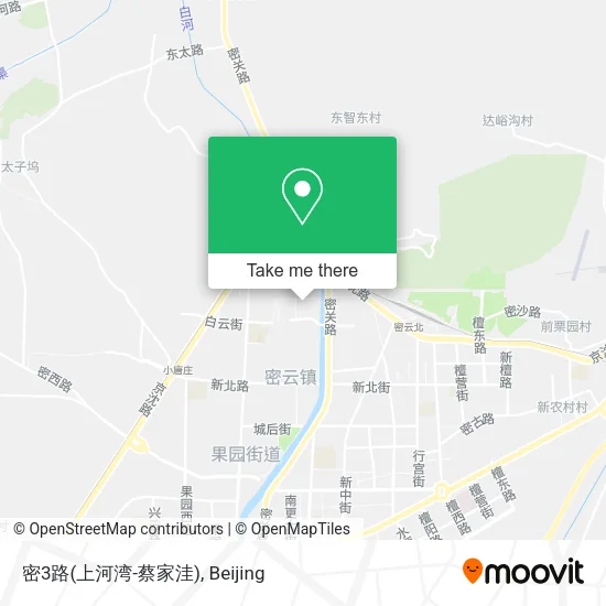 密3路(上河湾-蔡家洼) map