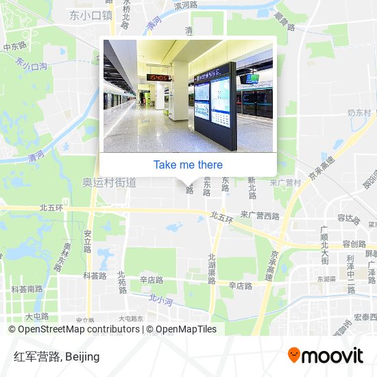 红军营路 map