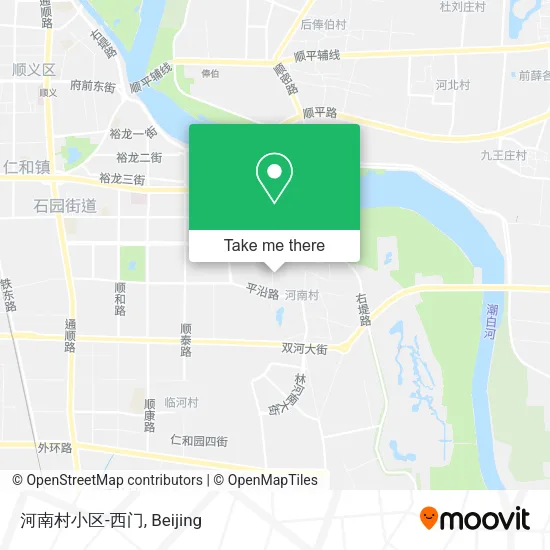 河南村小区-西门 map