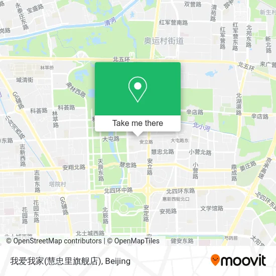 我爱我家(慧忠里旗舰店) map