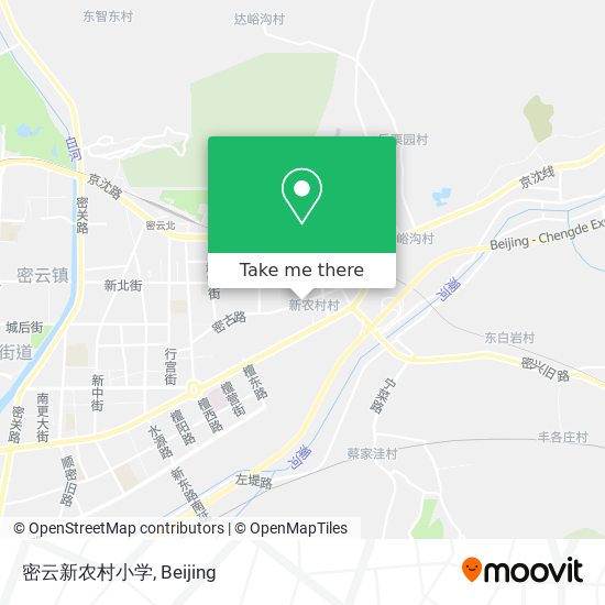 密云新农村小学 map