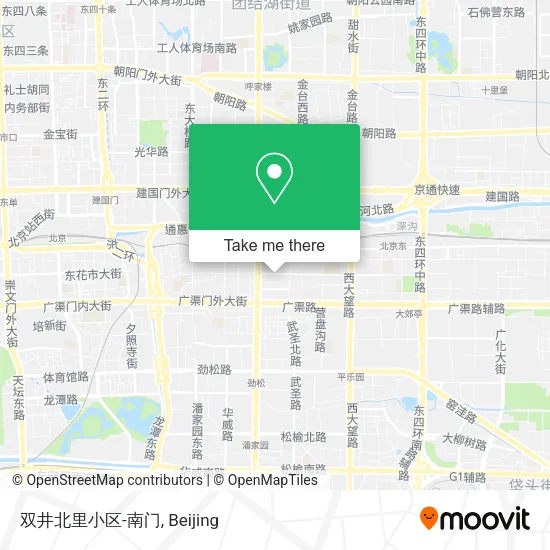 双井北里小区-南门 map