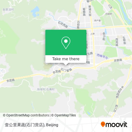 壹公里果蔬(石门营店) map