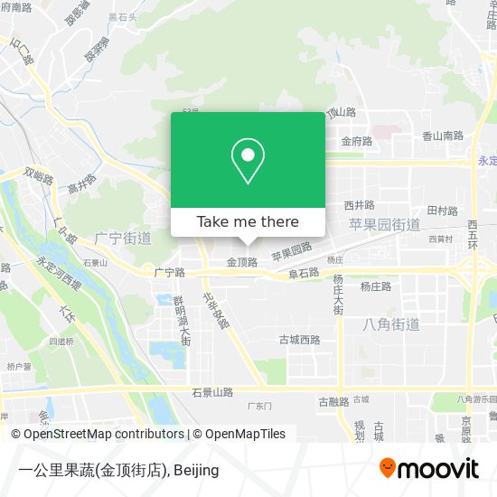 一公里果蔬(金顶街店) map