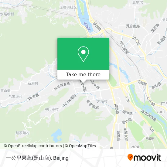 一公里果蔬(黑山店) map