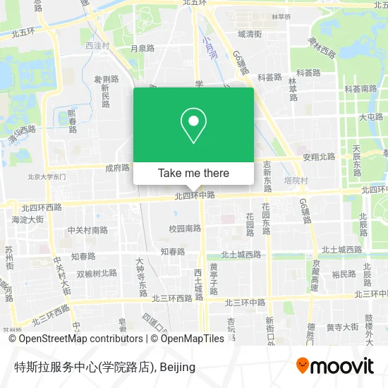 特斯拉服务中心(学院路店) map