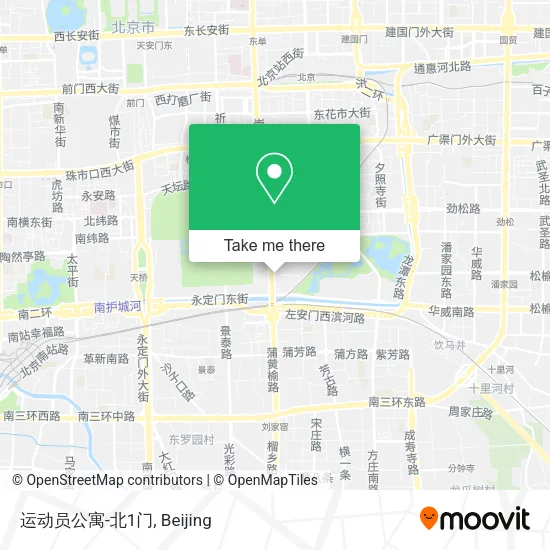 运动员公寓-北1门 map