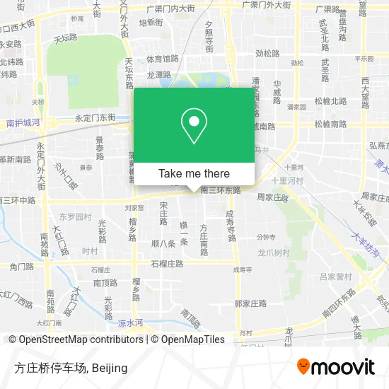 方庄桥停车场 map