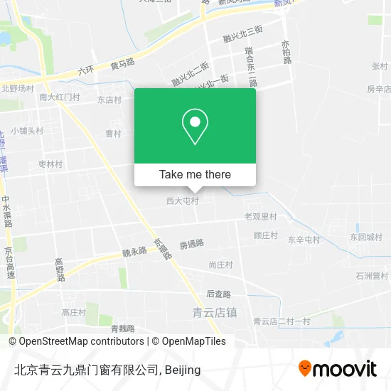 北京青云九鼎门窗有限公司 map