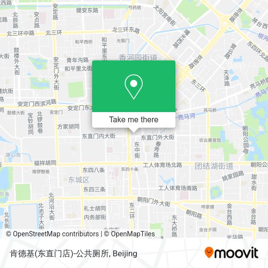 肯德基(东直门店)-公共厕所 map