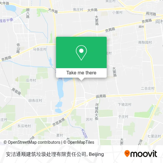 安洁通顺建筑垃圾处理有限责任公司 map