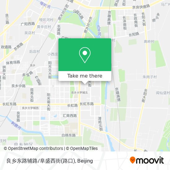 良乡东路辅路/阜盛西街(路口) map