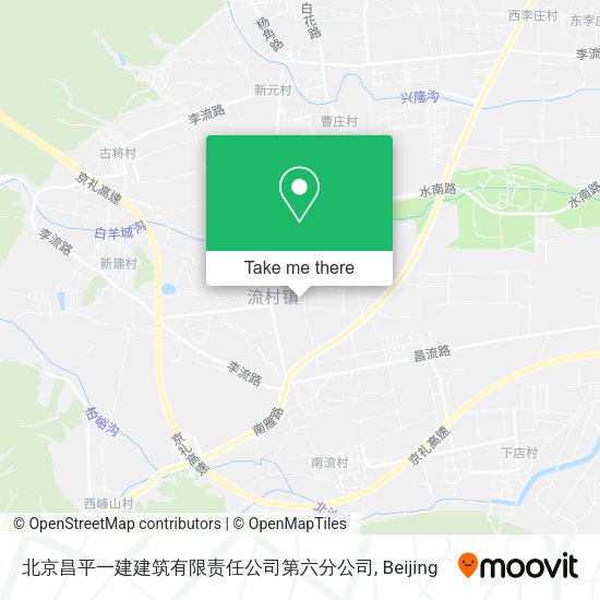 北京昌平一建建筑有限责任公司第六分公司 map