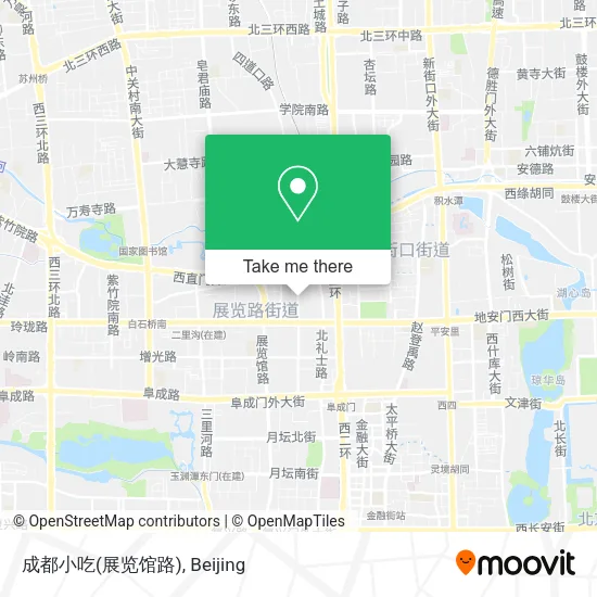 成都小吃(展览馆路) map