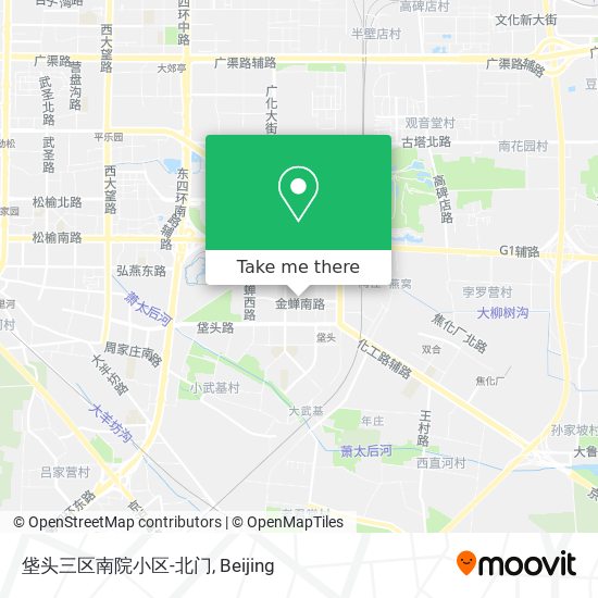 垡头三区南院小区-北门 map