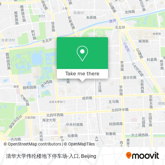 清华大学伟伦楼地下停车场-入口 map