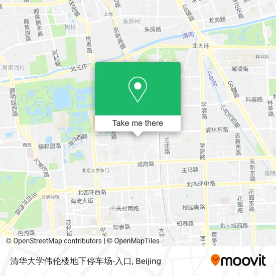 清华大学伟伦楼地下停车场-入口 map