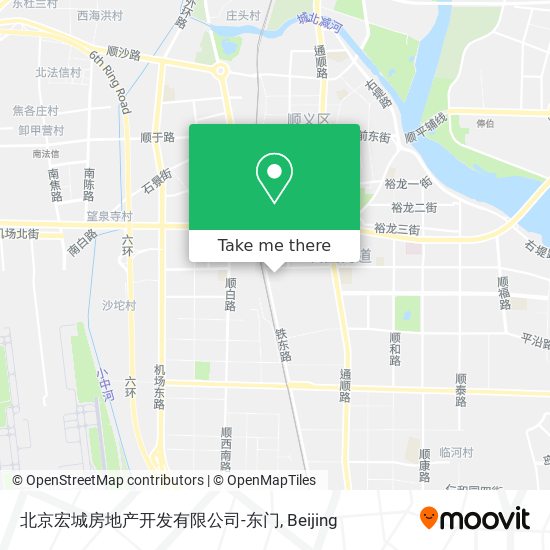 北京宏城房地产开发有限公司-东门 map