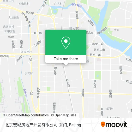 北京宏城房地产开发有限公司-东门 map