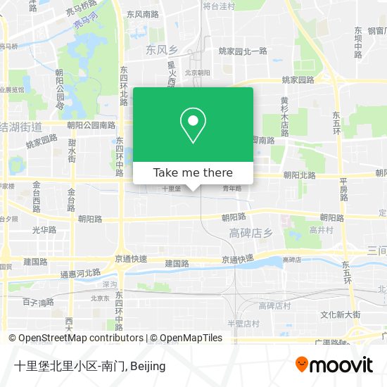 十里堡北里小区-南门 map