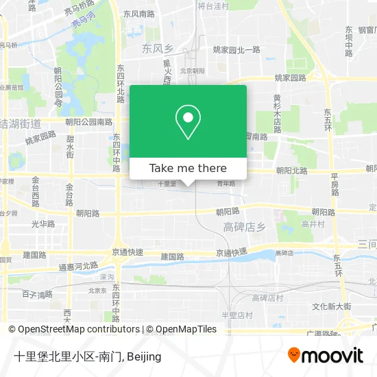 十里堡北里小区-南门 map