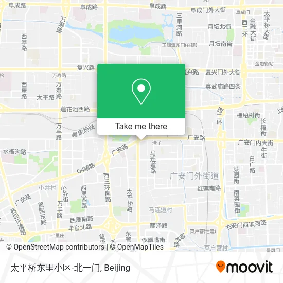 太平桥东里小区-北一门 map