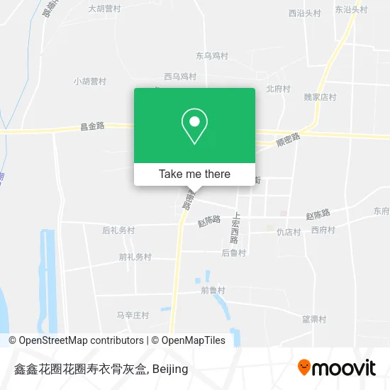 鑫鑫花圈花圈寿衣骨灰盒 map