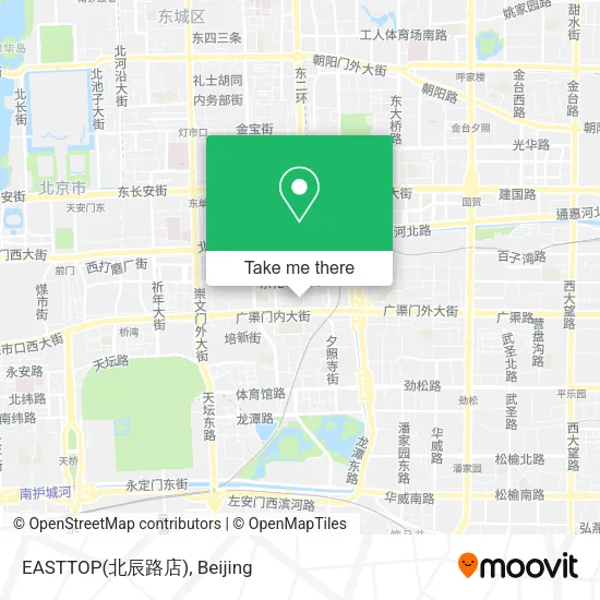 EASTTOP(北辰路店) map