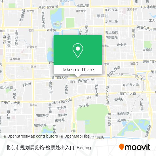 北京市规划展览馆-检票处出入口 map