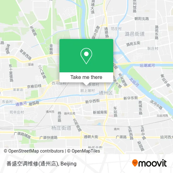 番盛空调维修(通州店) map