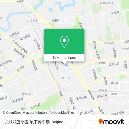 龙城花园小区-地下停车场 map