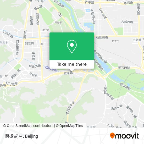 卧龙岗村 map