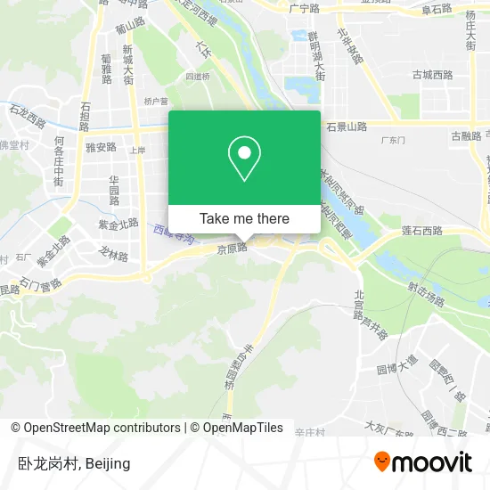 卧龙岗村 map