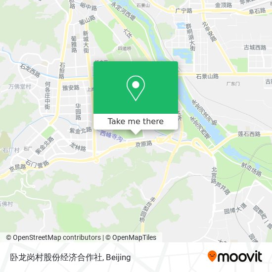 卧龙岗村股份经济合作社 map