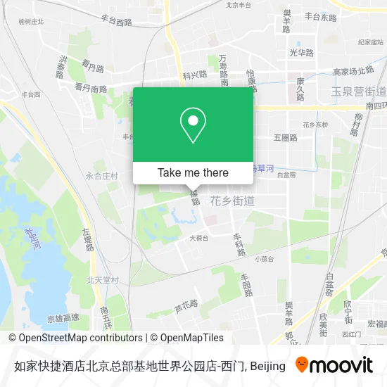 如家快捷酒店北京总部基地世界公园店-西门 map