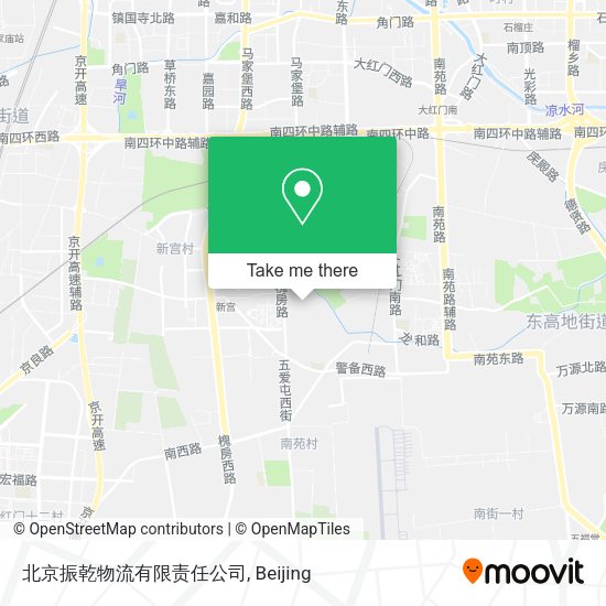 北京振乾物流有限责任公司 map