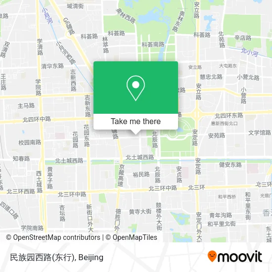 民族园西路(东行) map