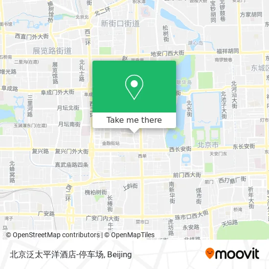 北京泛太平洋酒店-停车场 map