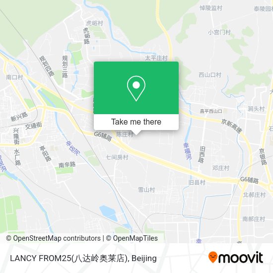 LANCY FROM25(八达岭奥莱店) map