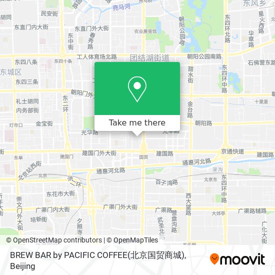 BREW BAR by PACIFIC COFFEE(北京国贸商城) map