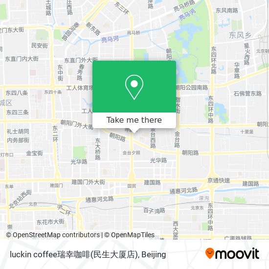 luckin coffee瑞幸咖啡(民生大厦店) map