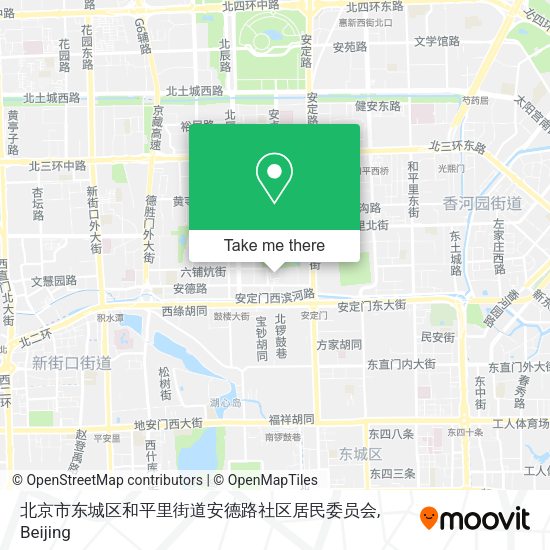 北京市东城区和平里街道安德路社区居民委员会 map